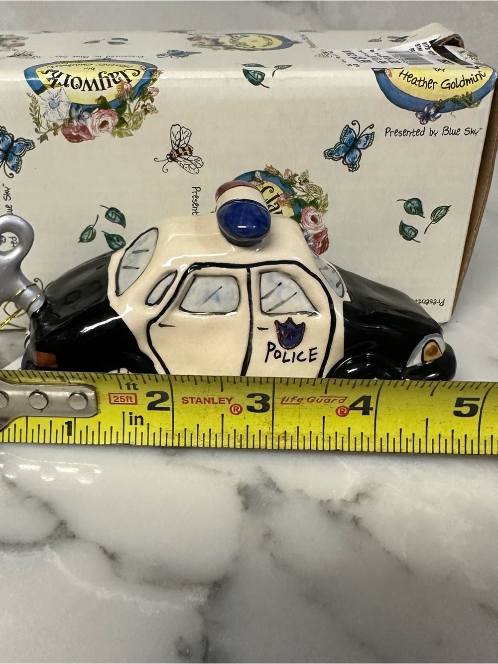 Vintage Clayworks Police Car by Heather Goldmine - Picture 8 of 8
